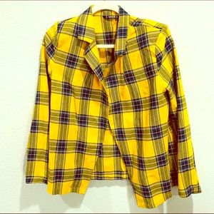 Clueless Inspired Yellow Blazer Jacket - Medium